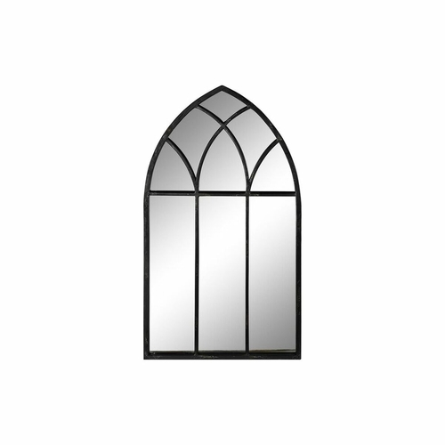 Wall mirror DKD Home Decor Black Metal Window 36 x 2 x 65 cm (65