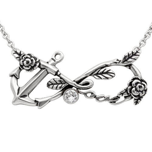 Infinity Love Anchor Necklace