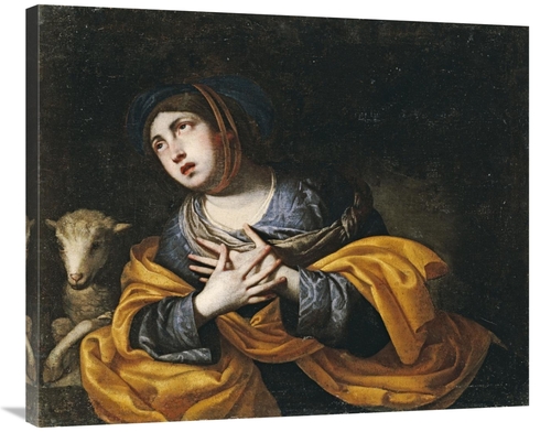 Global Gallery GCS-266180-36-142 36 in. Saint Agnes Art Print - Pacecc