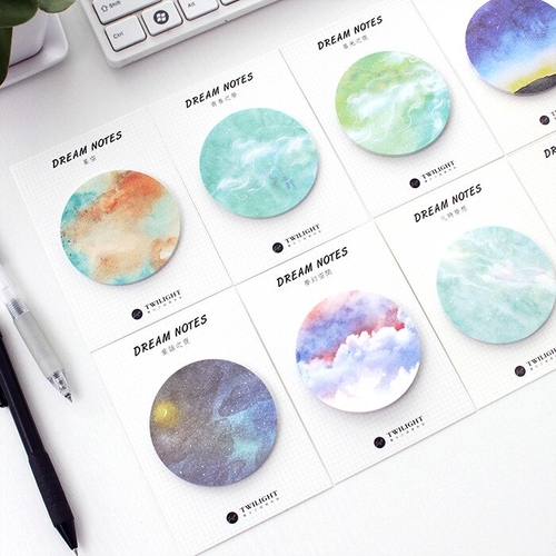 Starry Night Sticker Bookmark Marker Memo