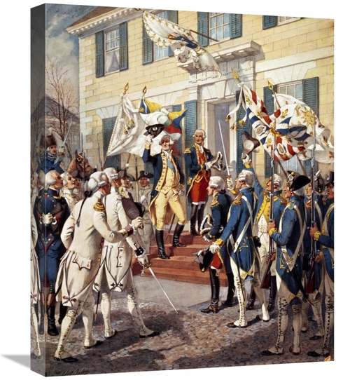Global Gallery GCS-279025-22-142 22 in. Washington Visiting Rochambeau