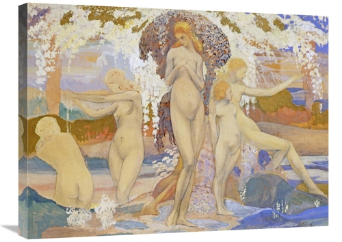 Global Gallery GCS-267011-30-142 30 in. The Bathers Art Print - A. Phi