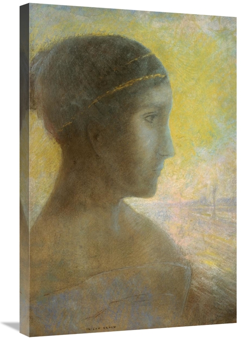 Global Gallery GCS-279549-30-142 30 in. Head of a Young Woman in Profi