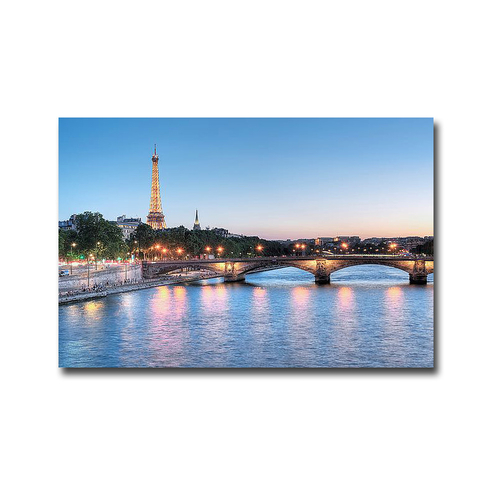 Artistic Home Gallery 2436E854IG Twilight on The Seine by Alan Blauste