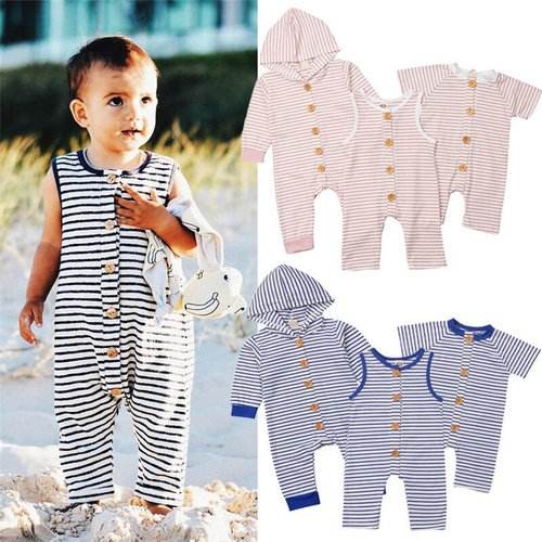 Casual Toddler Baby Boy Girl Striped Cotton