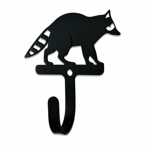 Wrought Iron Raccoon Wall Hook Small