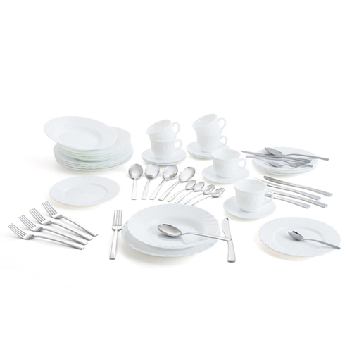 Dinnerware Set Luminarc Trianon Cutlery Multicolour Glass 63 Pieces