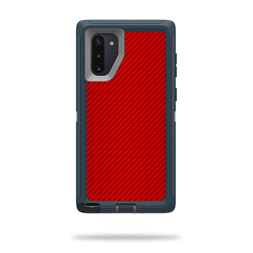 MightySkins OTDSNO10-Red Carbon Fiber Skin for Otterbox Defender Samsu