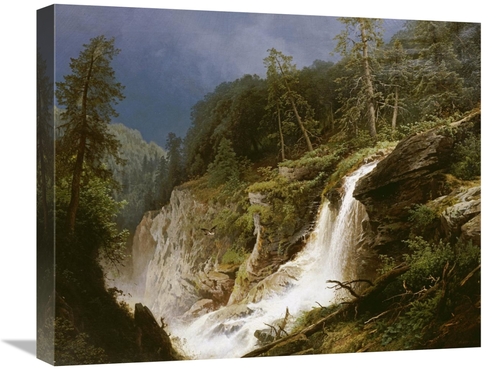 Global Gallery GCS-268094-22-142 22 in. Western Waterfall Art Print - 