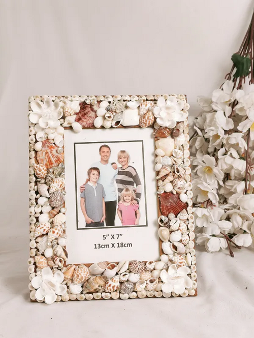 Multicolor Sea Shell Photo Frame ,Table Top Gift
