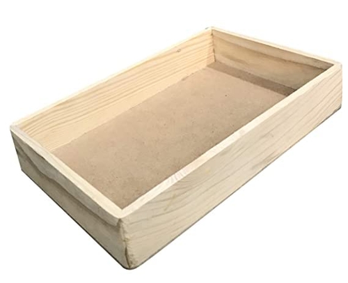 Ply Wood Rectangle Tray (Brown)