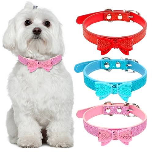 Chihuahua Dog Collar Bow tie Small Dog Collars