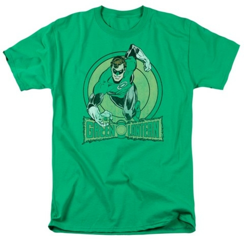 Trevco Dc-Green Lantern - Short Sleeve Adult 18-1 Tee - Kelly Green- E