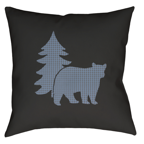 Forest Theme Lodge Bear & Palm Tree - Oblong/Square - Pillow 