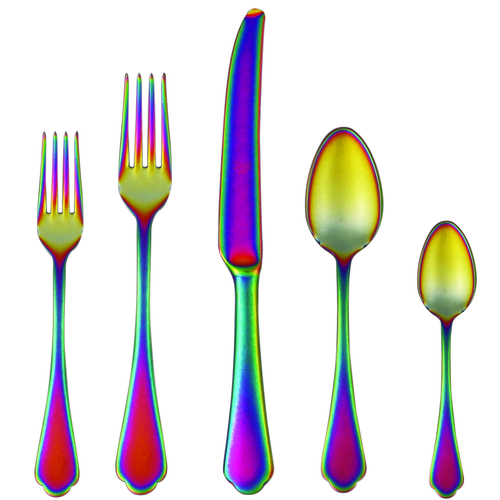 CUTLERY SET 5 PCS DOLCE VITA PEWTER RAINBOW