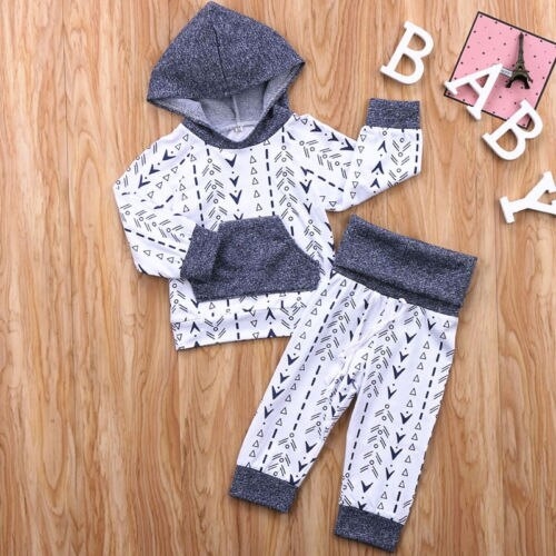 Newborn Toddler Baby Boys Girls Clothes Hooded