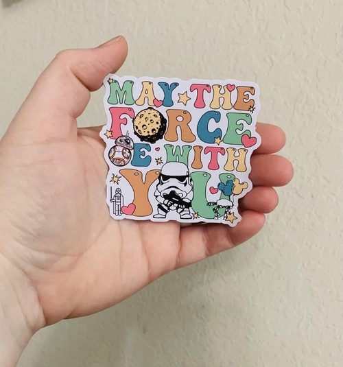 May the Force - Star Wars Stickers/Magnet