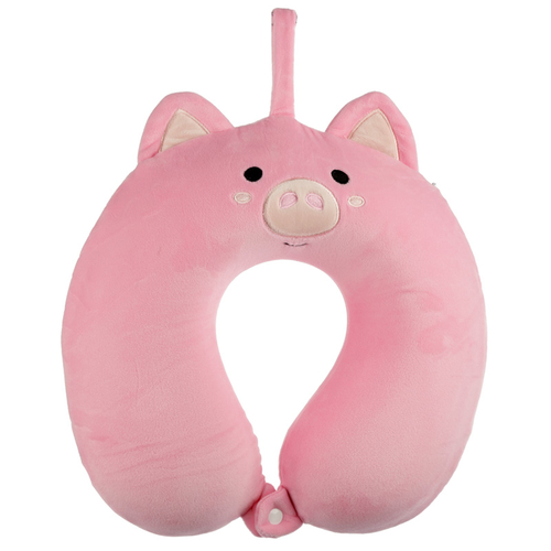 Cutiemals Pig Relaxeazzz Plush Memory Foam Travel Pillow