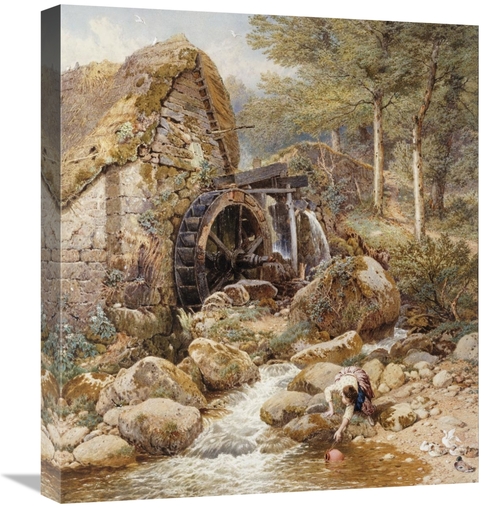 Global Gallery GCS-266335-22-142 22 in. An Old Water Mill Art Print - 