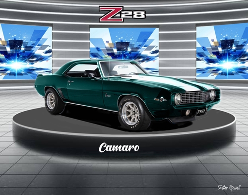 69 Chevy Camaro SS 396 Mouse Pad Classic Muscle Car Hot Rod