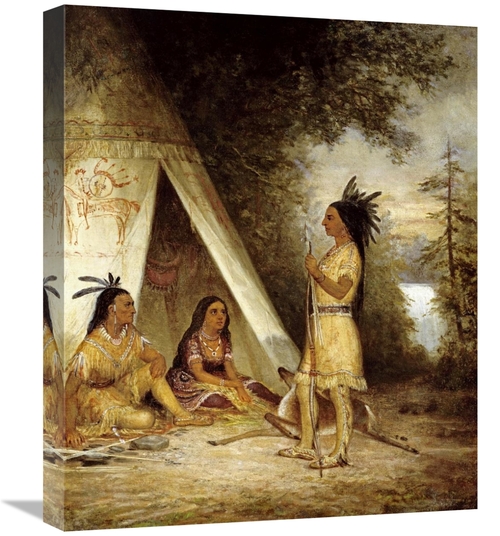 Global Gallery GCS-267637-22-142 22 in. The Betrothal of Hiawatha Art 