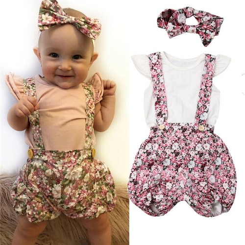 0-24M Princess Newborn Baby Girl Summer Outfits