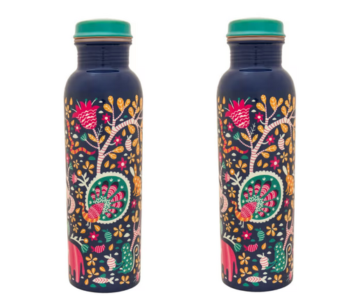 Jungle Folk Water Bottle Pack of 2