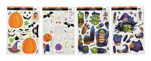 Impact Innovations 11900 Build A Cling Halloween Window Clings - pack 