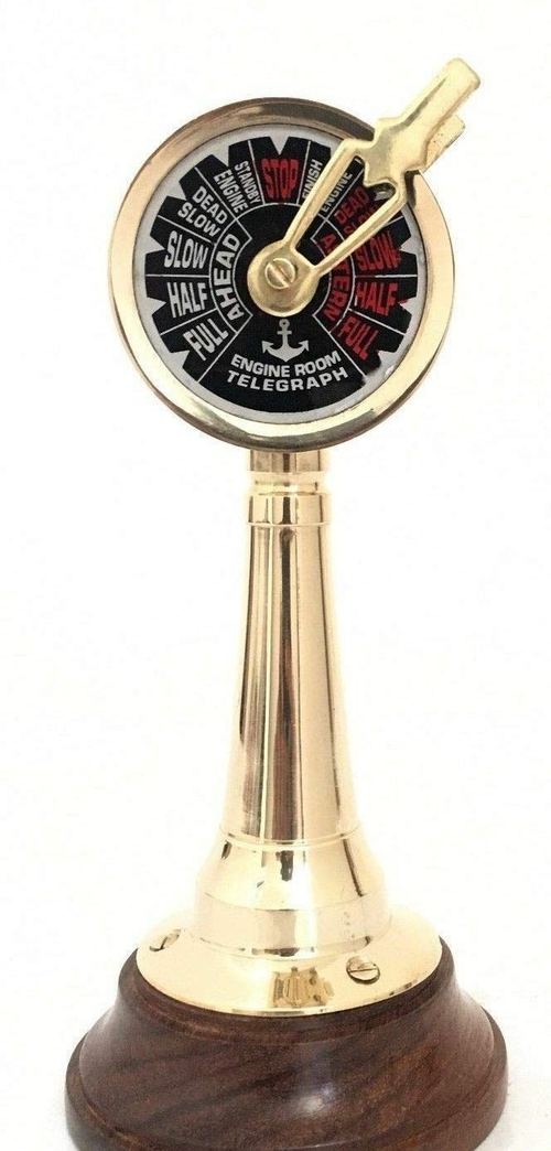 Maritime Nautical Brass Ship's 15" Telegraph Antique Ship's Engine