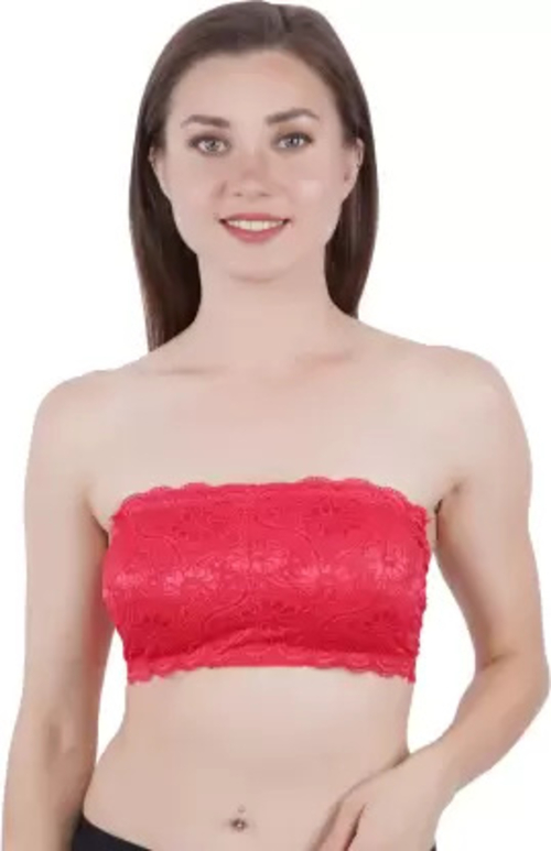 Women Tube Lightly Padded Bra (Red)