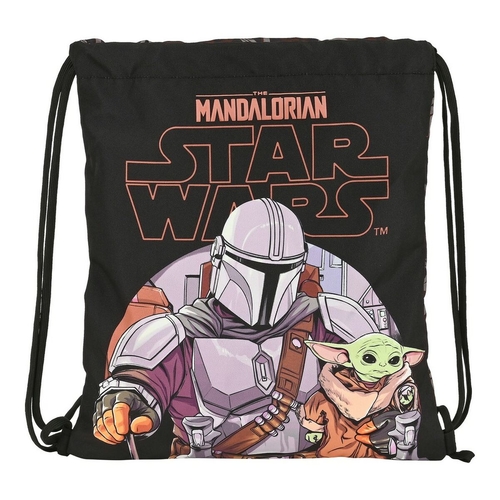 Backpack with Strings The Mandalorian The guild Black Brown (35 x 40 x