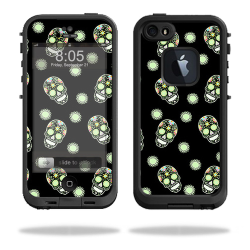 MightySkins LIFIP5S-Nighttime Skulls Skin for Lifeproof iPhone 5S Case