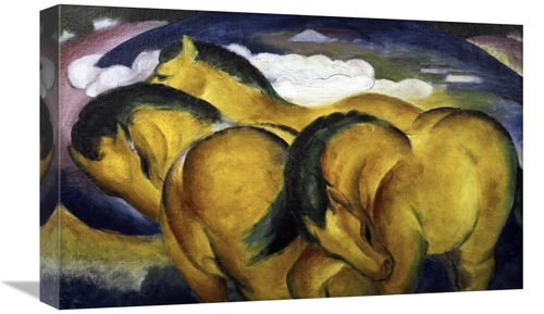 Global Gallery GCS-278396-22-142 22 in. Little Yellow Horses Art Print