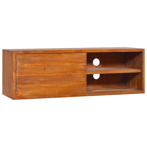 Wall-mounted TV Cabinet 70.9"x11.8"x11.8" Solid Teak Wood