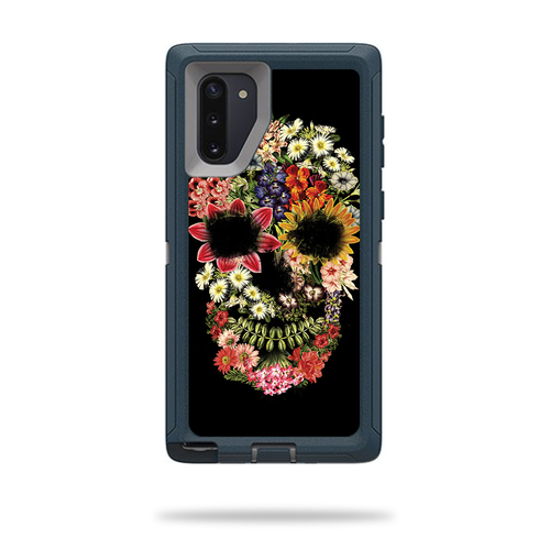 MightySkins OTDSNO10-Floral Skull Skin for Otterbox Defender Samsung G