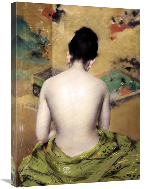 Global Gallery GCS-281876-30-142 30 in. Back of Nude Art Print - Willi