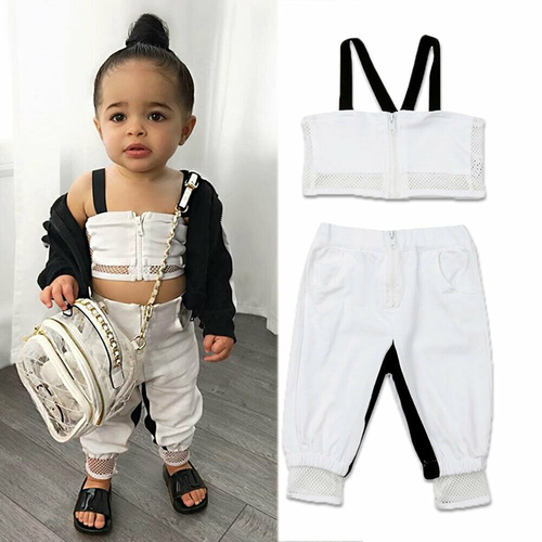 2019 Newborn Baby Girl Kid Clothes Sets 1 4Y White