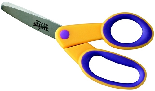School Smart 084837 Blunt Tip Kids Scissor- 5 In- Stainless Steel Blad