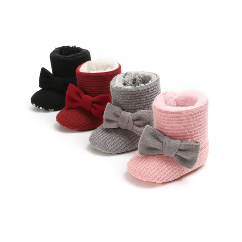 Kids Winter Adorable Snow Boot Soft Baby Bow knot