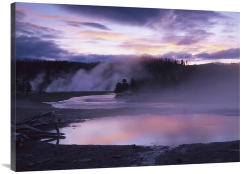 Global Gallery GCS-396922-3040-142 30 x 40 in. Steaming Hot Springs&#4