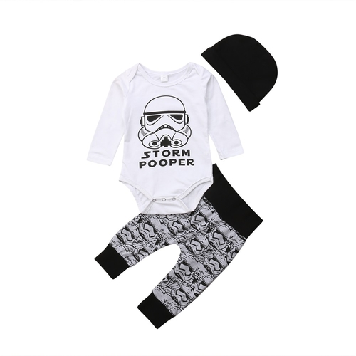 Brand New Fashion Newborn Kid Baby Boy 3Pcs