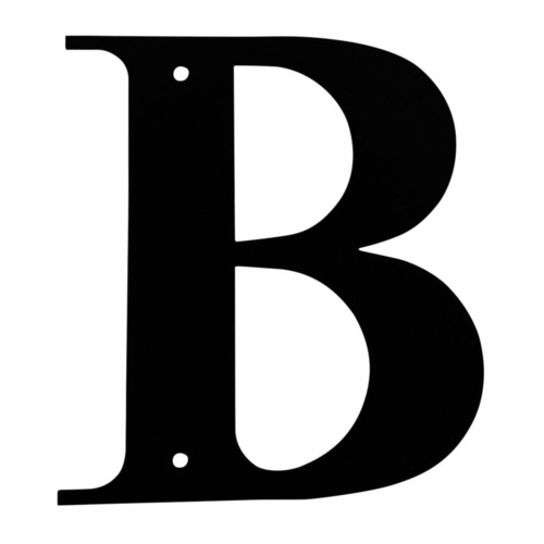 Wrought Iron House Letter B Small