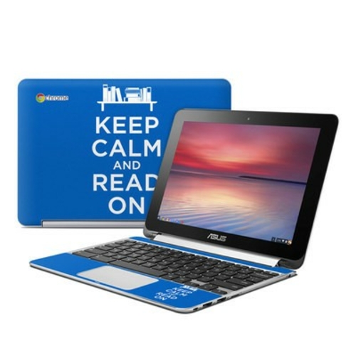 DecalGirl AFCB-KEEPCALM-READ Asus Flip Chromebook Skin - Keep Calm - R