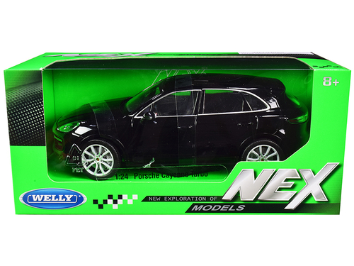 Porsche Cayenne Turbo Black with Silver Wheels \NEX Models\" 1/24