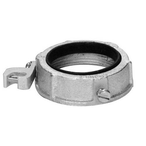 Morris 14578 1.5 in. Insulated Ground Bushing With Lug - Zinc Die Cast