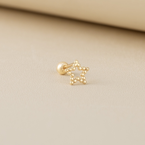 14K (58.5%) SOLID GOLD STELLA PIERCING