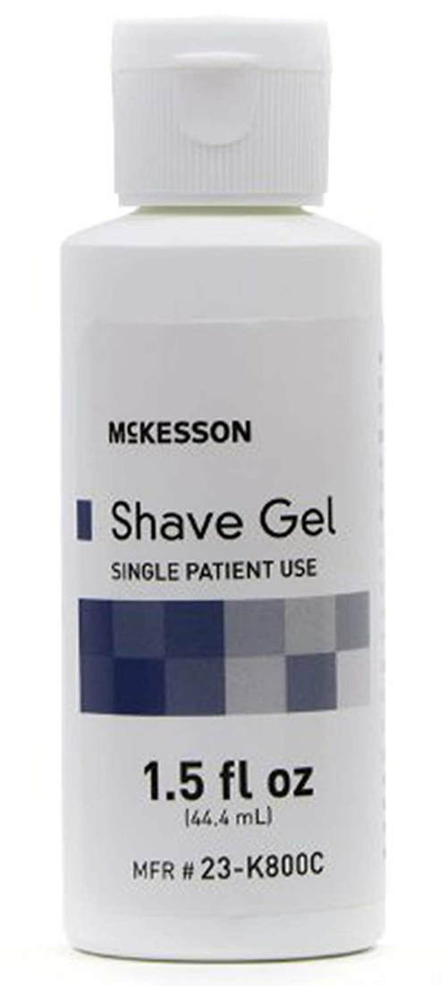 McKesson Shave Gel, Single Patient Use, 1.5 fl oz, 96 Count