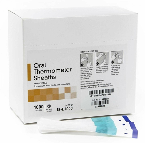 Pack of 6000 Oral Thermometer Sheath Disposable Paper Probe Covers