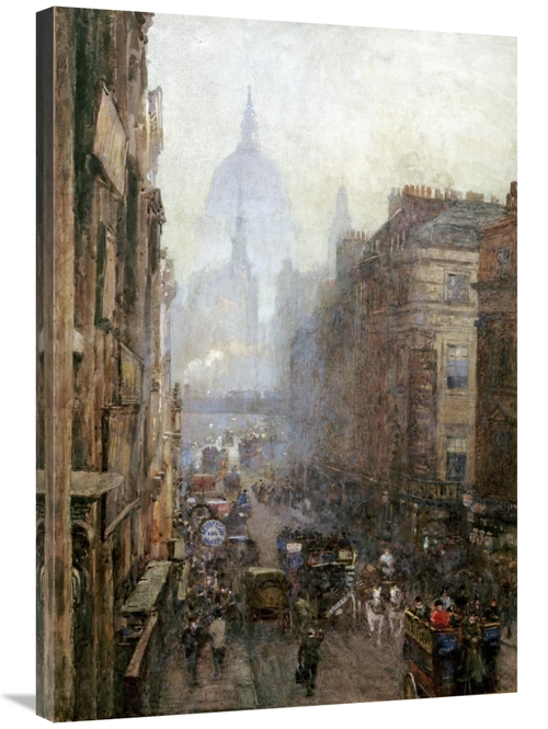 Global Gallery GCS-267676-36-142 36 in. Fleet Street Art Print - Rose 