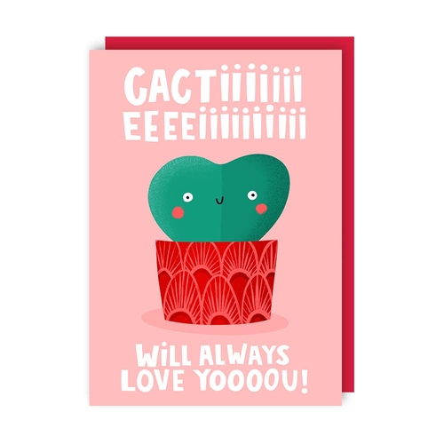 Cacti Love Card (Pack of 6)